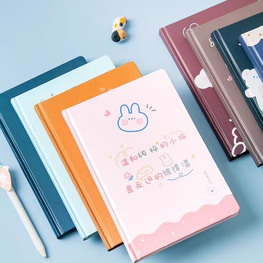 专区*三年二班z加厚硬壳笔记本a5简约学生卡通记事本小清新创意手帐本