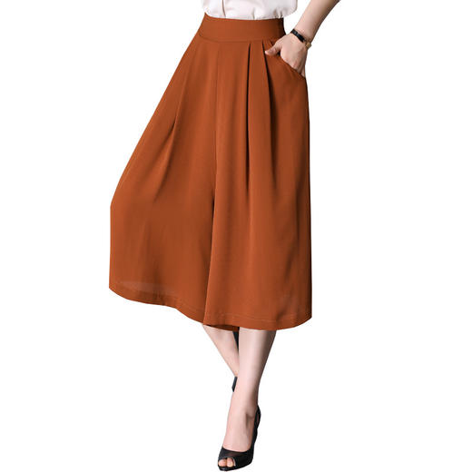 MQ-1196-1823夏季大码薄款韩版高腰雪纺裙裤YY 商品图4