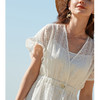 欧芮儿短袖V领雪纺连衣裙 商品缩略图2
