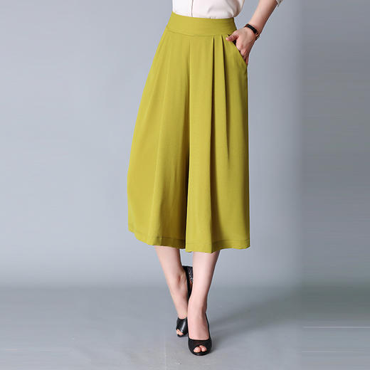 MQ-1196-1823夏季大码薄款韩版高腰雪纺裙裤YY 商品图2