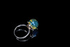 拱月 ·墨西哥蓝珀18K玫瑰金镶钻戒指 商品缩略图1