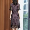 SM-8202370修身显瘦V领桑蚕丝绣花真丝连衣裙 商品缩略图4