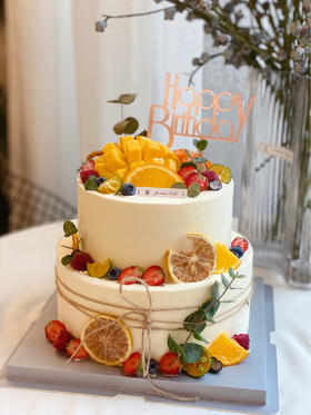 小清新水果双层款