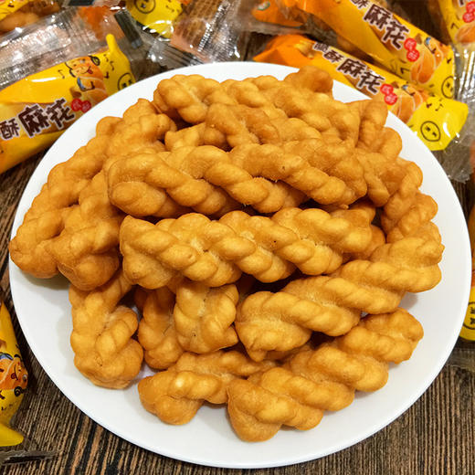 【休闲零食】德富祥 252脆酥麻花2袋装（无备注默认咸酥），咸酥酥脆小麻花，油茶伴侣，休闲追剧小零食，会员享9.5折（除特价、秒杀外） 商品图2