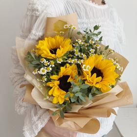  花艺 向日葵系列·温暖的爱花束