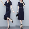 MQ-1099-2025夏装新款气质显瘦遮肚子雪纺连衣裙YY 商品缩略图0