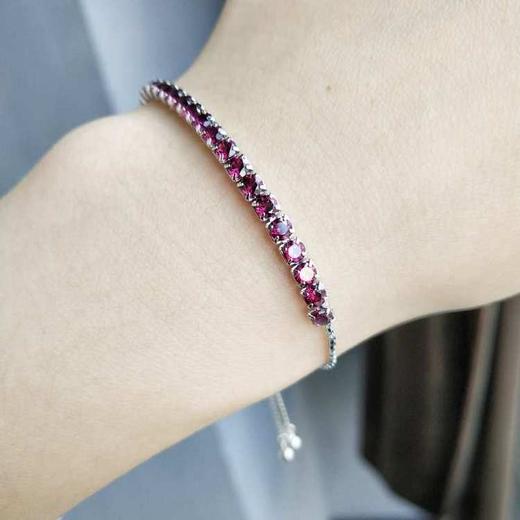 S925银石榴石手串 商品图1