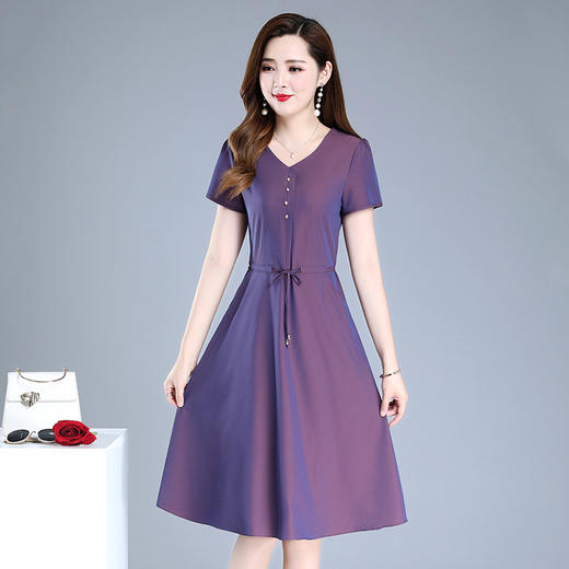 MQ-1157-2009夏新款气质修身显瘦收腰连衣裙YY 商品图2