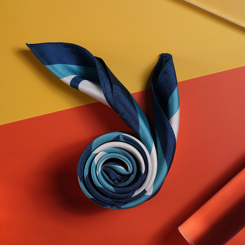 西泠印社 杭城印记丝绸围巾小方巾