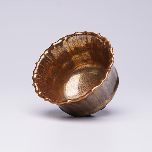 龙德堂陶艺 范泽锋烧 金丝玉毫盏《羽冠-大》 (库存请咨询客服) 商品图4