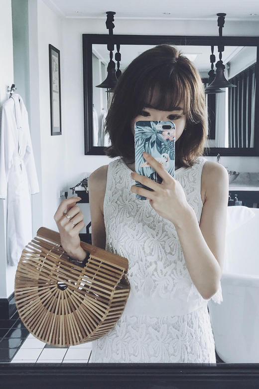 金蘑菇菇 不退不换，孤品断码  秘密花园仙白蕾丝连衣裙 显瘦假两件 商品图5