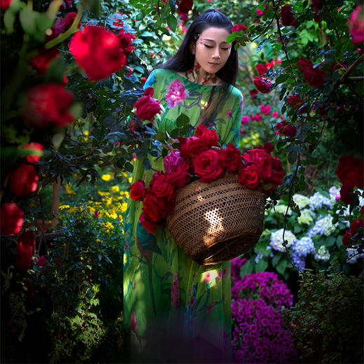 醉梦仙霖连衣裙 | 杨丽萍老师同款| 现货加急发 |真丝款 商品图4