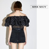 Miss Sixty2020夏季新款波点一字肩荷叶边上衣衬衫女602XJ0250000 商品缩略图3