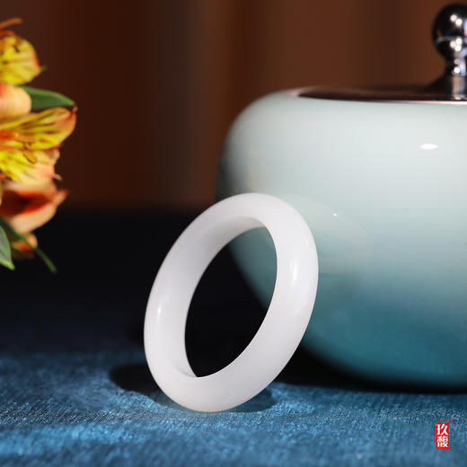 和田玉(羊脂玉)手镯--平安镯（圈口请备注留言） 商品图6