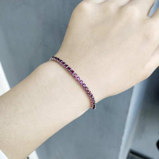 S925银石榴石手串 商品图2