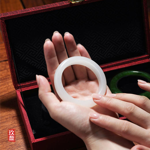 和田玉(羊脂玉)手镯--平安镯（圈口请备注留言） 商品图3