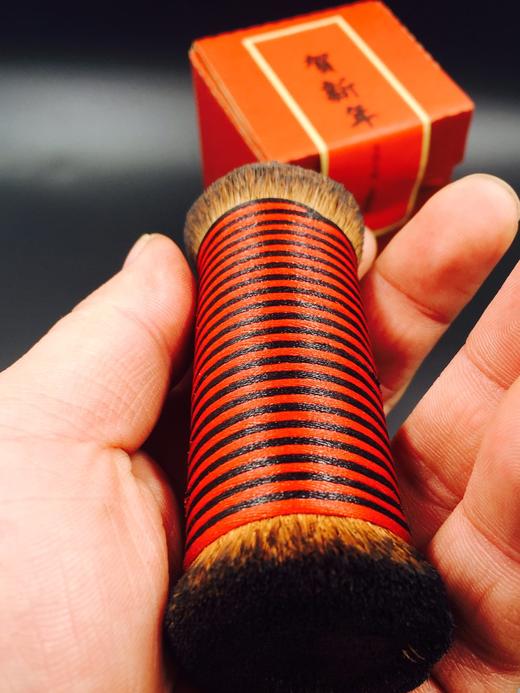 【拓片工具】粗矮型棕老虎篆刻印章拓边款、金石砖拓用棕刷 T009 商品图8