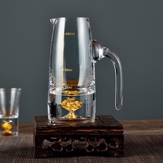 南京金陵金箔水晶白酒具套组