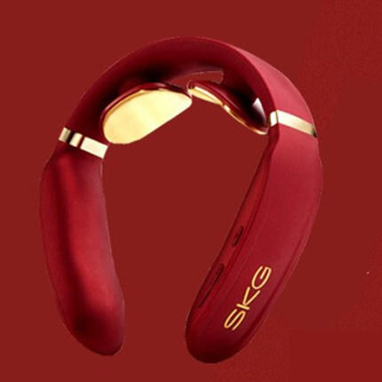 SKG颈椎按摩器4330定制红色款肩颈按摩热敷多功能脉冲护颈仪 商品图2