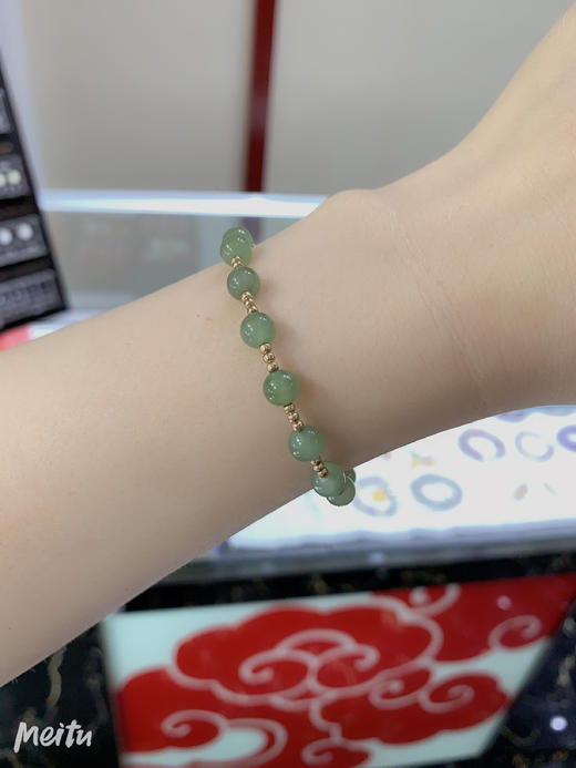 碧玉K金手链 商品图2