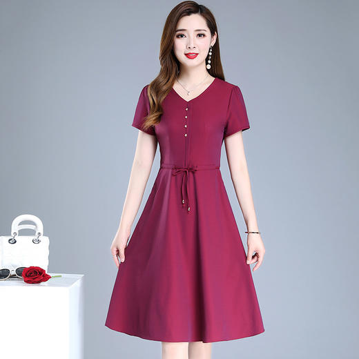 MQ-1157-2009夏新款气质修身显瘦收腰连衣裙YY 商品图1