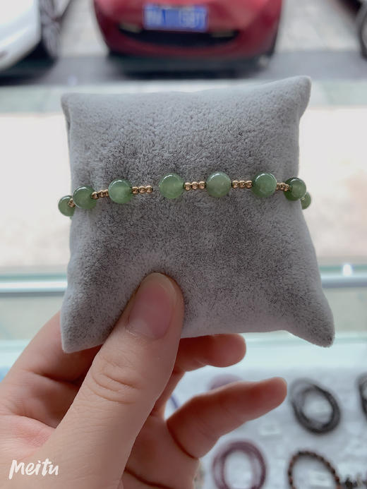 碧玉K金手链 商品图0