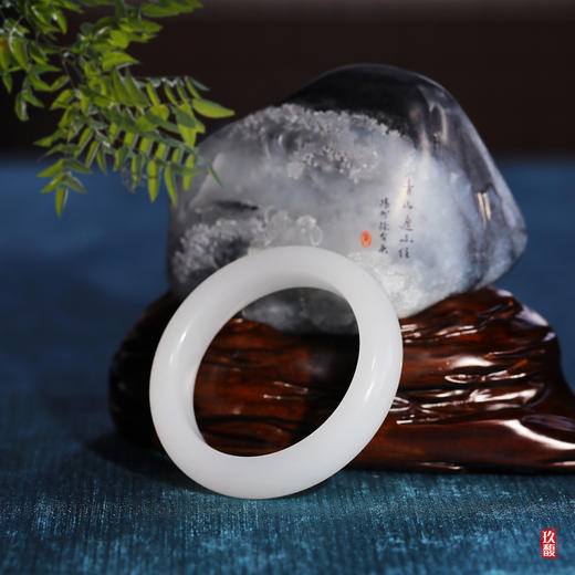 和田玉(羊脂玉)手镯--平安镯（圈口请备注留言） 商品图7