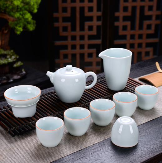 【茶具】青瓷茶具套装家用功夫茶具盖碗茶壶茶杯整套陶瓷茶具礼品 商品图2