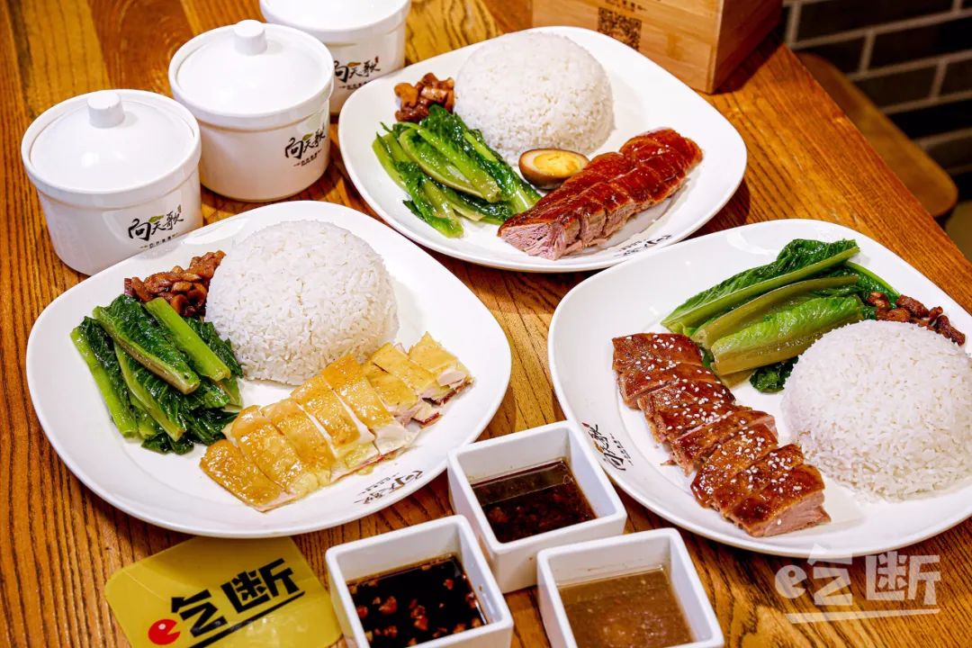 【吃断】向天歌(君怡店)金牌烧鹅饭 时蔬 例汤超值套餐16.8元抢购