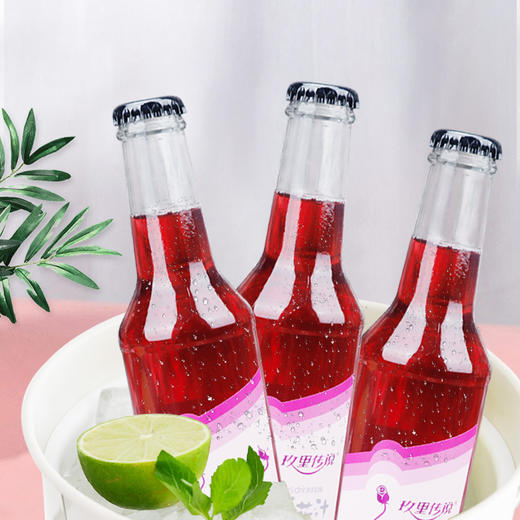 玫里传说 玫瑰鲜花汁275mlx6瓶玫瑰饮料云南玫瑰花饮品食用玫瑰汁 - 