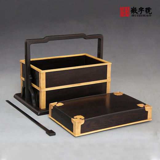 小如意紫光檀提梁盒 商品图4