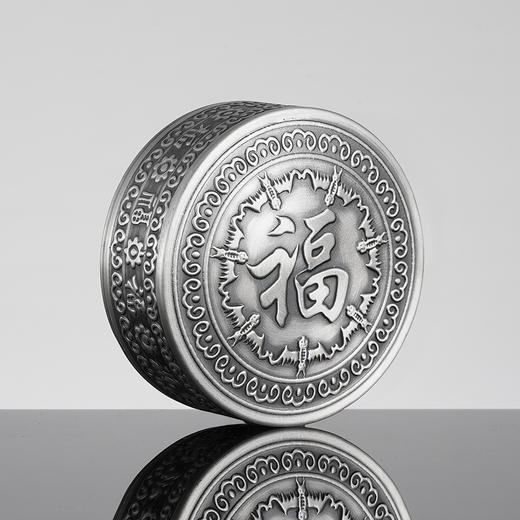 子佩集【百福齐临】S999银手工百福浮雕杯摆件【YH6400027-1】纯银内胆泡茶杯206 商品图6