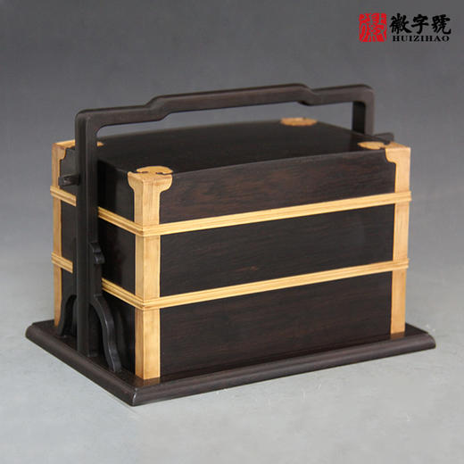 小如意紫光檀提梁盒 商品图2