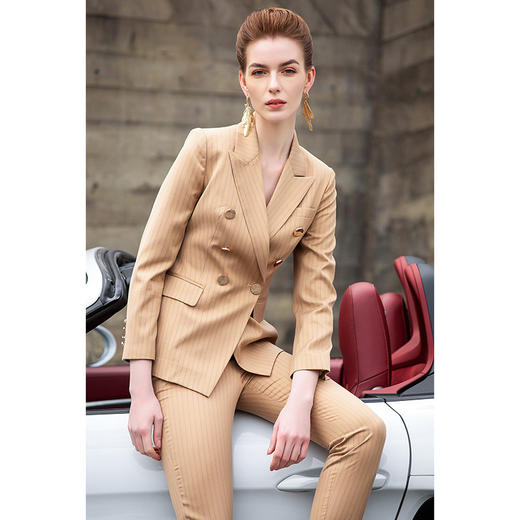 IWY/卡其色西装长裤半裙套装201020CPS1 商品图12