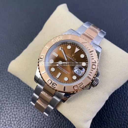 N 劳力士游艇名仕间玫金，采用同正品904钢材，40X13mm，2836自动机械机芯，搭配专柜正品一致的904精钢表壳表链，蓝宝石镜面，夜光表盘指针，折叠式表扣，防水大于50米 商品图1