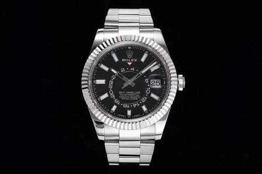 N劳li士天行者SKY-DWELLER，尺寸：42MM，搭载9001机芯，男士腕表，精钢表带，自动机械机芯，密底。 商品图0