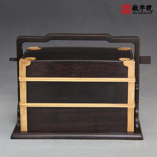 小如意紫光檀提梁盒 商品图0