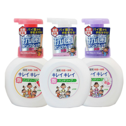 日本狮王LION趣净植物儿童泡沫洗手液250ml