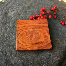 方形团寿纹°酸枝&紫光檀