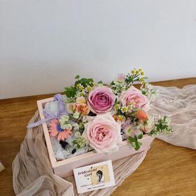 花艺 牧春归来礼物·花盒