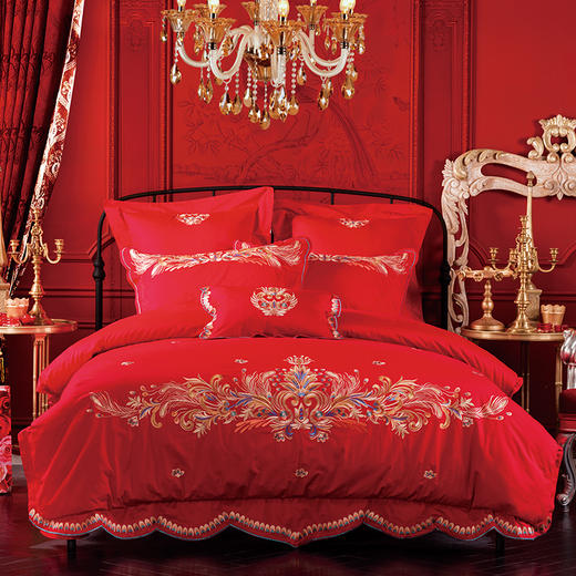 多喜爱 婚庆床上用品六件套 比翼双飞 cs 商品图0