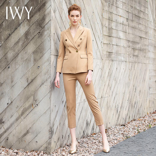 IWY/卡其色西装长裤半裙套装201020CPS1 商品图1