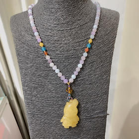 小猪佩奇蜜蜡项链