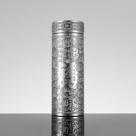 子佩集【百福齐临】S999银手工百福浮雕杯摆件【YH6400027-1】纯银内胆泡茶杯206 商品图2