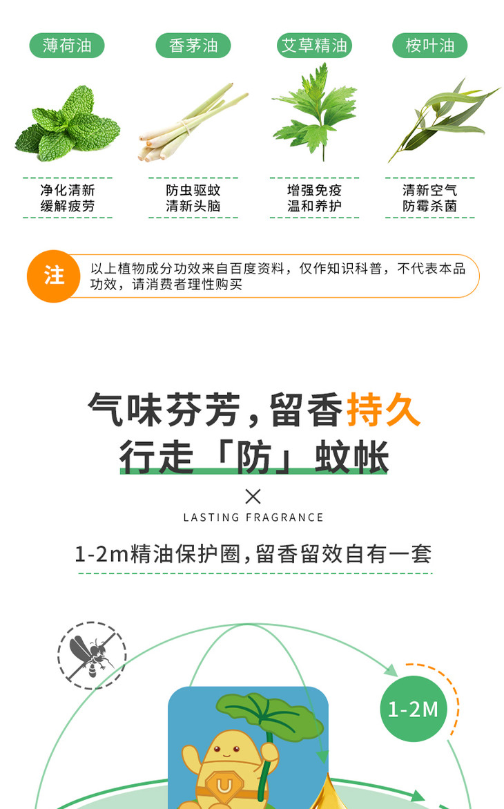 米马推荐优卡丹植物婴儿户外卡通驱蚊贴包邮丨产地直发