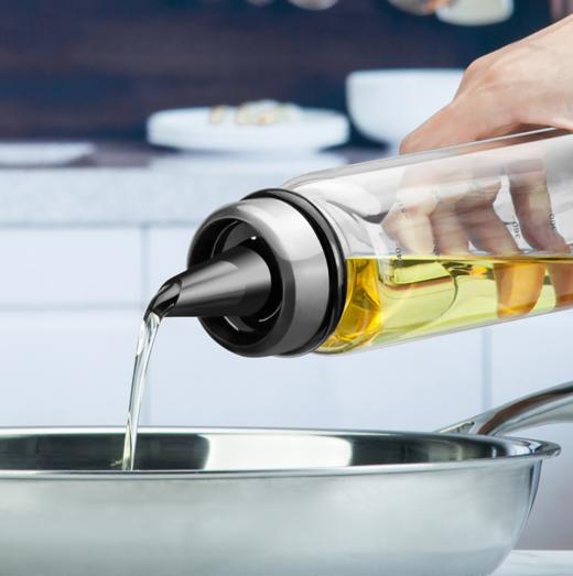 【油壶】高硼硅油瓶 玻璃油壶 防漏厨房带刻度家用小油壶 商品图1