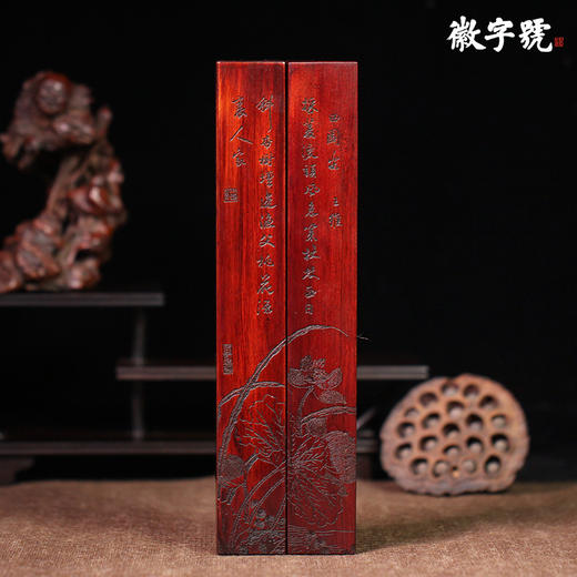 唐诗意境图°非洲酸枝镇纸 商品图3