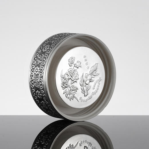 子佩集【百福齐临】S999银手工百福浮雕杯摆件【YH6400027-1】纯银内胆泡茶杯206 商品图7