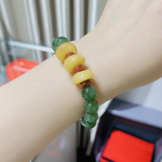 碧玉蜜蜡手串 商品图1