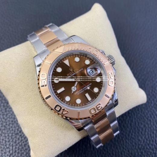 N 劳力士游艇名仕间玫金，采用同正品904钢材，40X13mm，2836自动机械机芯，搭配专柜正品一致的904精钢表壳表链，蓝宝石镜面，夜光表盘指针，折叠式表扣，防水大于50米 商品图0
